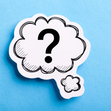voip services question mark in cloud blue background